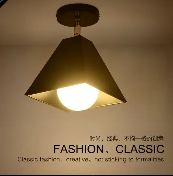 Nordic creative ceiling lamp personality wrought iron LED aisle corridor lights porch lights modern minimalist ceiling lamps