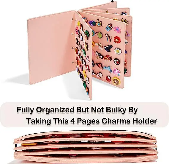 

Felt Badge Storage Album, Removable Loose-Leaf Binder with Pockets, Detachable Organizer for Pins Patches Jewelry Display