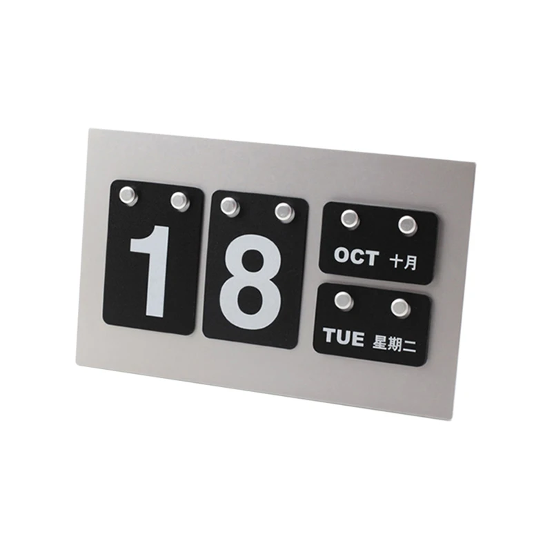 DIY Perpetual Calendar Cards Crafts Home Office School Desktop Decoration