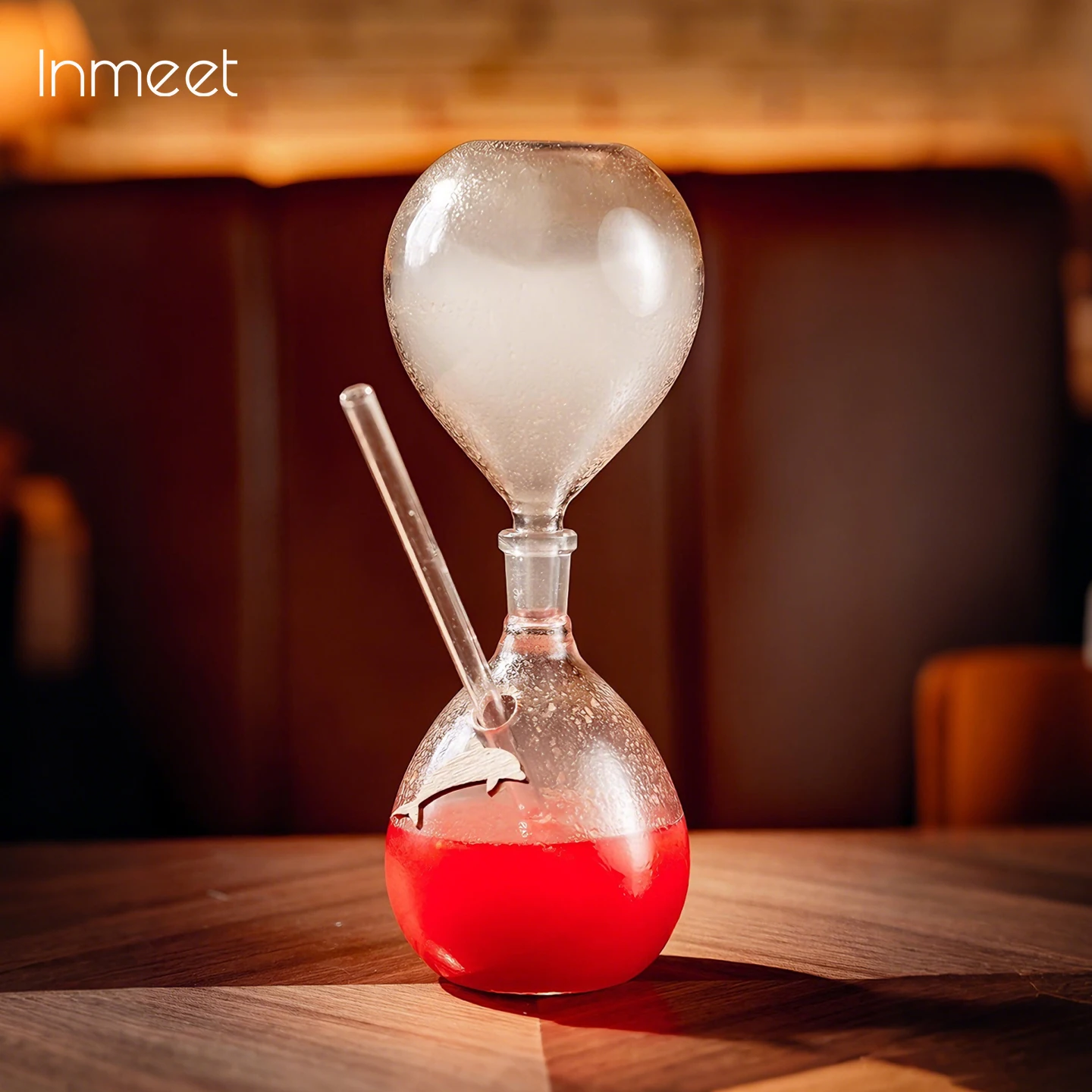 Inmeet Hourglass Shaped Smoked Cocktail Glass/Cocktail Cup/Creative Cooking Molecular Wine Glass/Mixologist