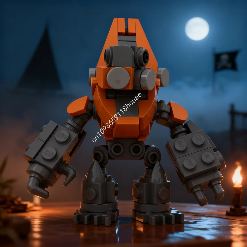 

120pcs MOC Halo Grunt Space Model Building Blocks Architecture Assemble Christmas Gifts Creative Toys DIY Brick Idea Education