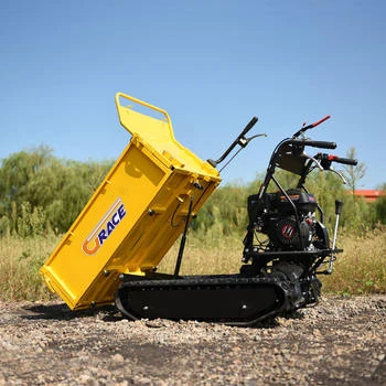 

Self Propelled Walking Hydraulic Tipper 1-2 Ton Wheel Dump Dumper Truck Mini Cargo Transport Farm Site Vehicle