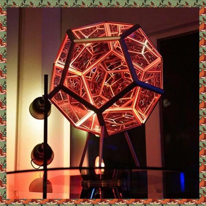 

ABLQ 1 Piece Infinity Dodecaedron Color Art Light Fantasy Geometry Space LED Art Lamp USB Charging Christmas Gifts Decorations