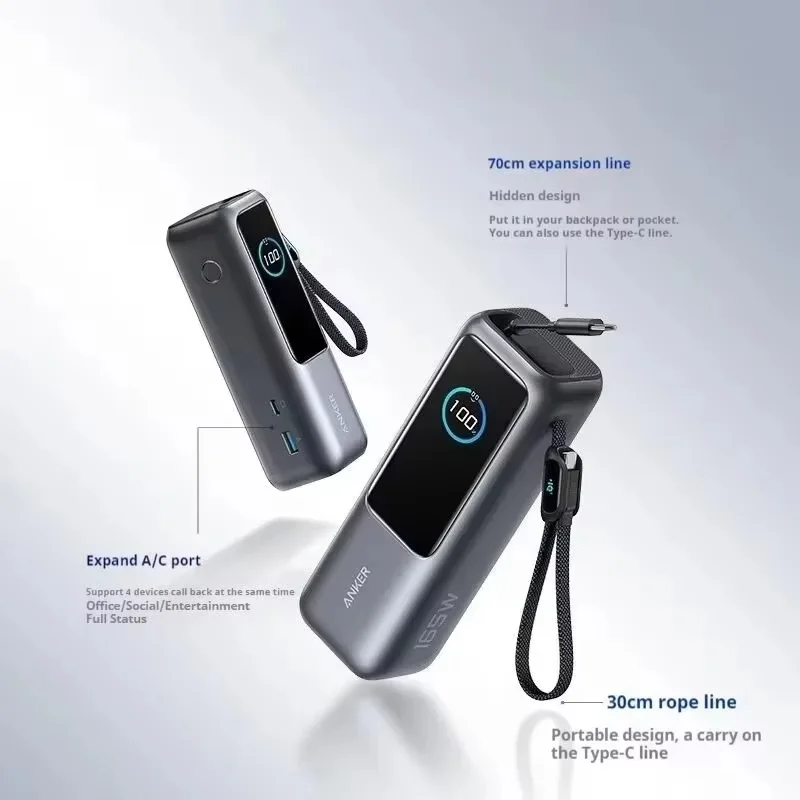 Anker Power Bank 25000mAh 165W 新品未開封 Anker Zolo 165W Max Power Bank 25000mAh High Capacity Built-in and