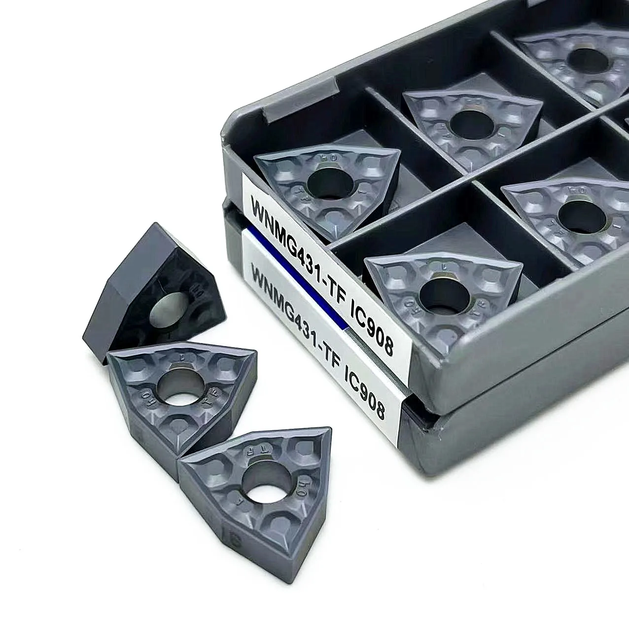WNMG080408 TF IC907 IC908 WNMG080404 TF IC907 IC908คาร์ไบด์แทรกเครื่องมือกลึงภายนอกแทรกแทรก WNMG080404 WNMG080408