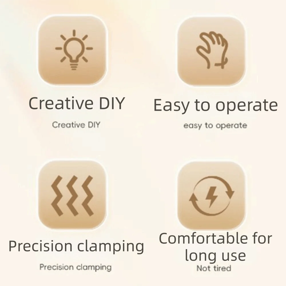 Ferramenta Multifuncional Educacional de Alta Qualidade para Artesanato com Miçangas: Pinça de Dupla Agulha para Miçangas Perler, Feita à Mão