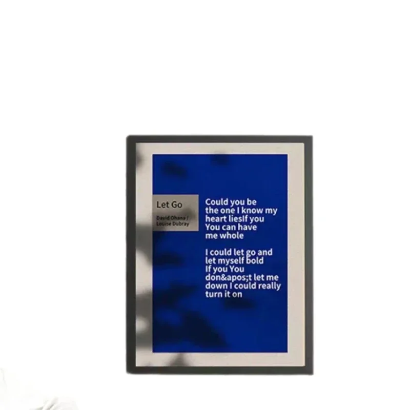 Mural lyrics T2 smart bluetooth speaker, home audio realistic oil painting screen