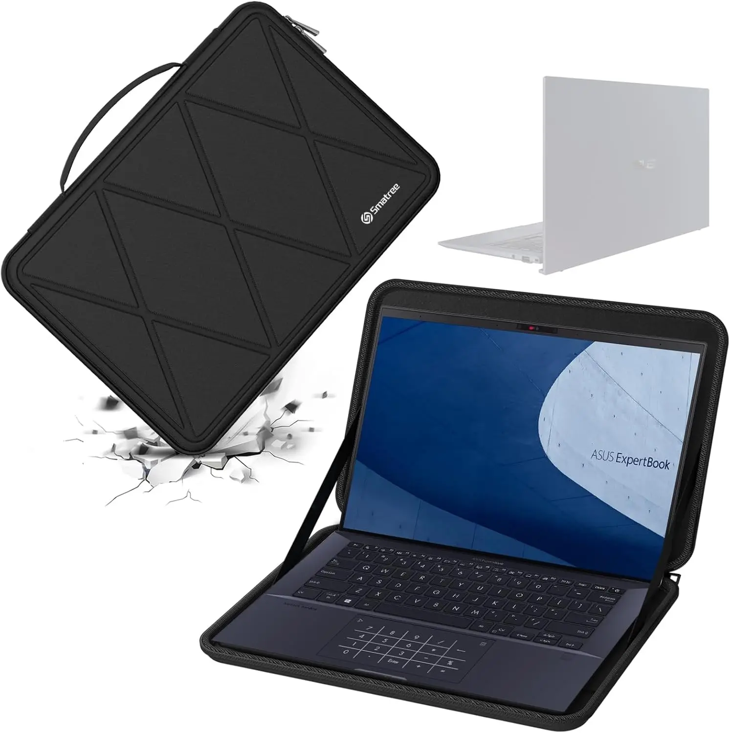 

Hard EVA Protective Sleeve Case Compatible for 14-inch ASUS Zenbook 14 UM3406, for 14-inch ASUS Zenbook Duo UX8406 Notebook Bag