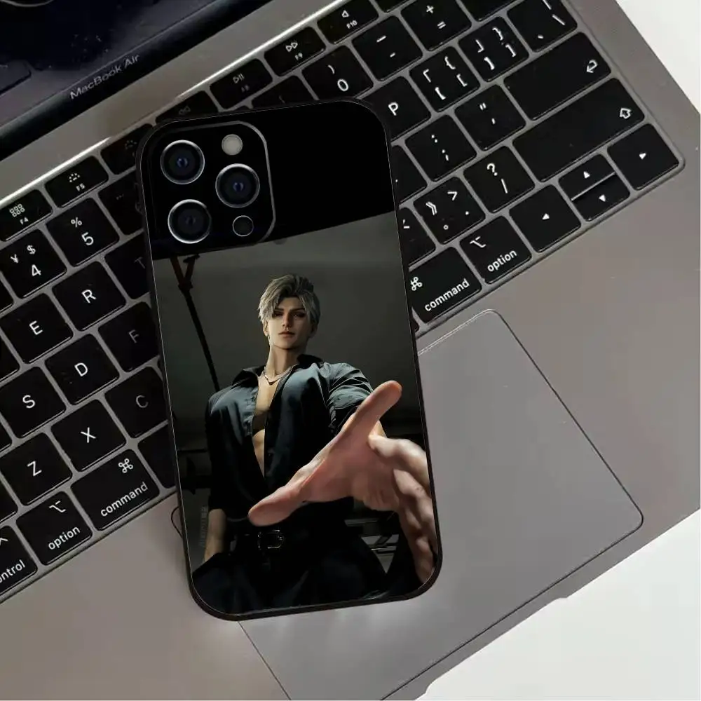 حافظة هاتف G-Game LOVE AND DEEP SPACE لهاتف iPhone 17,16,15,14,13,12,11 Plus، Pro Max، XS، غطاء أسود من السيليكون الناعم