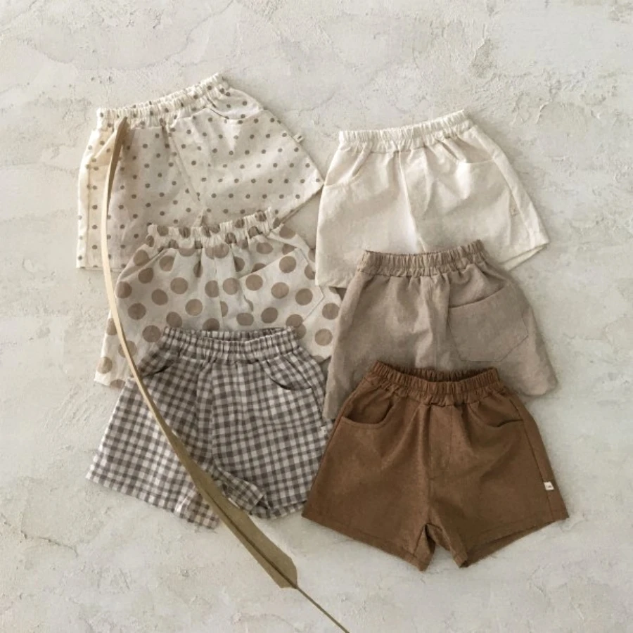 K21141 Children Cloth Summer Newborn Baby Soft Casual Shorts for Boys and Girls Kids Sports Bottom Shorts for Newborn Baby