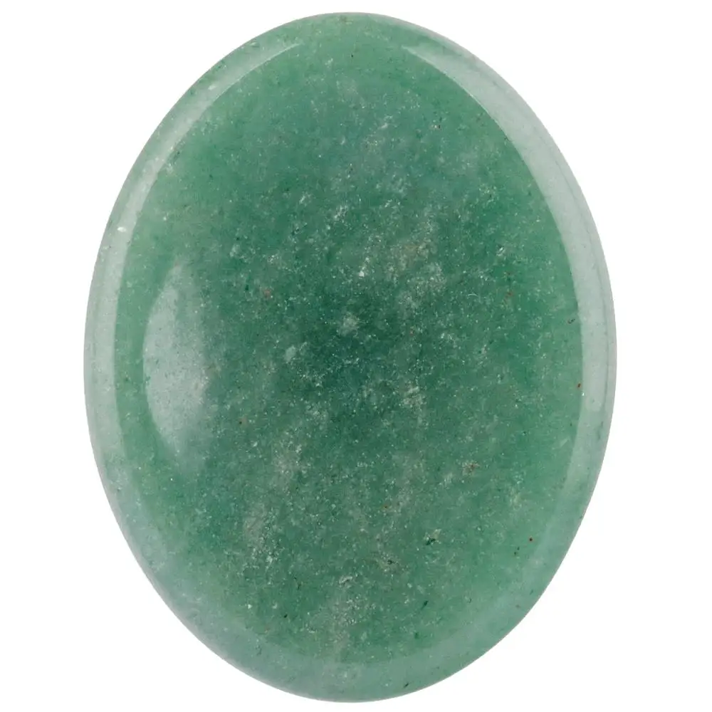 TUMBEELLUWA Natural Green Aventurine Thumb Worry Stone Healing Reiki Crystal Pocket Palm Stone for Anxiety,Chakra Meditation