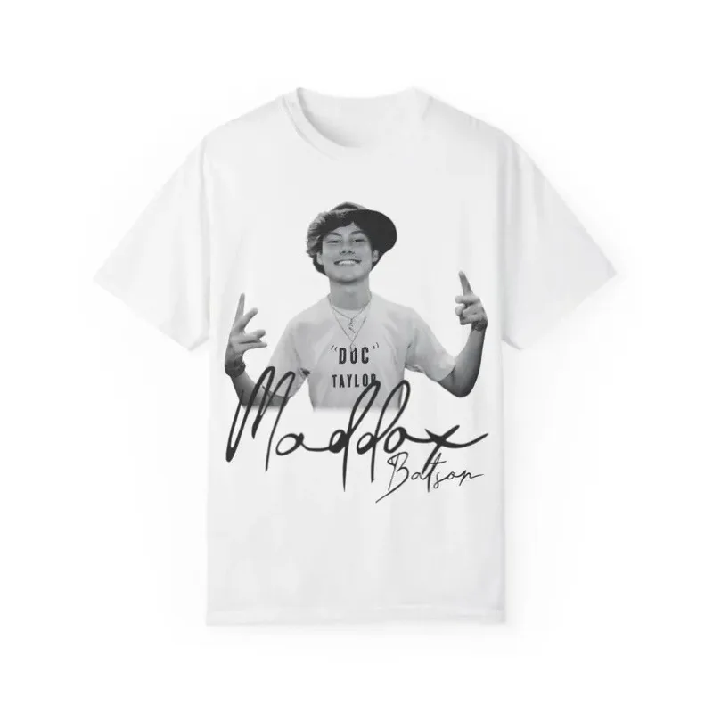 Maddox Batson Merch 2026 Unisex T-shirt Men Short Sleeve Tops fashion Tee Clothes Causal Y2K Tops