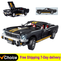 Technical Mustang sports car building blocks decool 33008 Puzzle Assembly Racing Table Decoration Christmas Gifts For Adults MOC