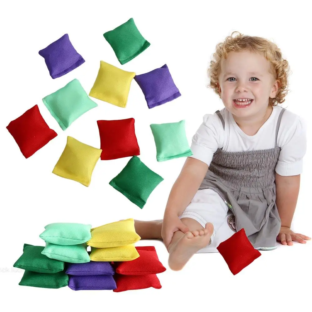 Pai-filho saco de areia jogando brinquedos jogos interativos treinamento físico mini sacos de feijão jogando 10 pçs/set brinquedos esportivos ao ar livre