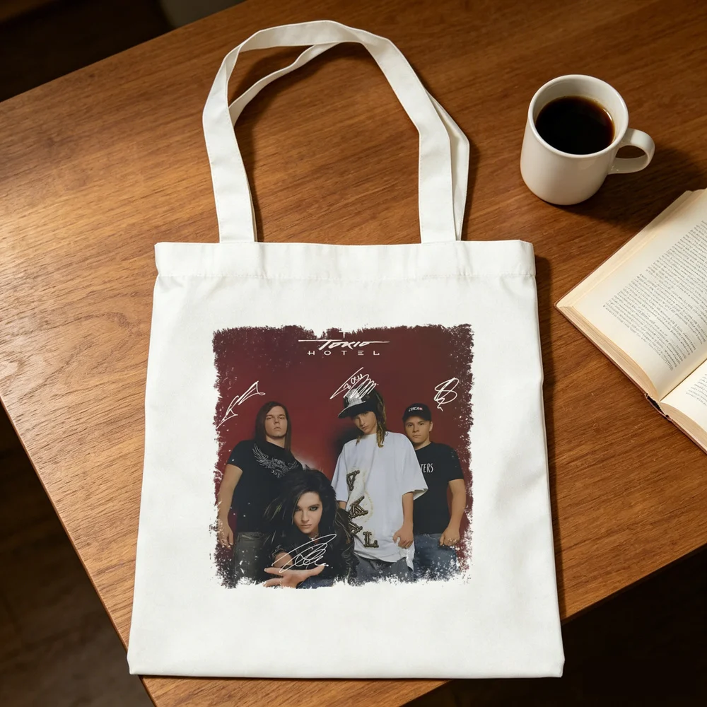 Tokio Hotel tote bag shoulder  canvas  totebag y2k sac cabas femme