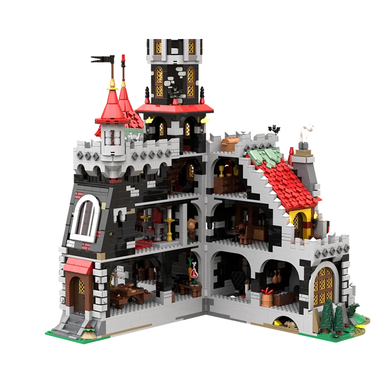 ชุดตัวต่อ MOC สถาปัตยกรรมยุคกลาง ปราสาทแห่งอสูรผีเสื้อ 3995 ชิ้น แบบประกอบเอง ของเล่นเด็ก ของขวัญวันเกิด/คริสต์มาส