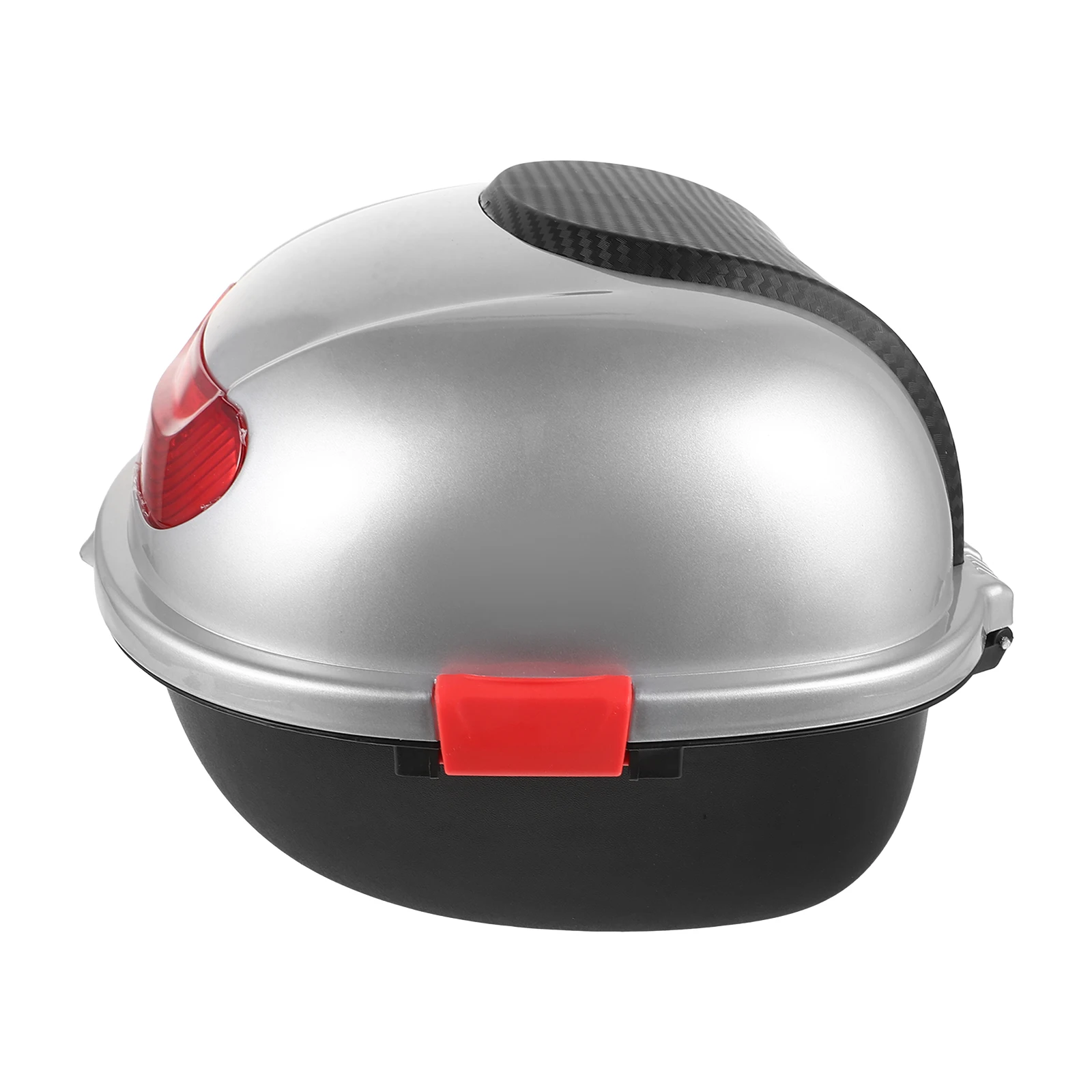 

Universal Motorcycle Tail Box White PP Top Case Storage Trunk Rear Luggage Scooter Trunk Waterproof Electric Storage Box Bags