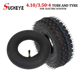 10 Inch 4.10/3.50-4 Tyre Outer Tires Inner Tube Fit Electric Tricycle Trolley Scooter Warehouse Car