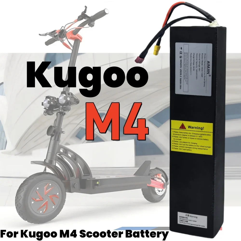 NEW 13S4P 48V 14000mAh Rechargeable Lithium ion Battery Pack 672Wh With BMS Suitable for Kugoo M4 Electric Scooter Battery