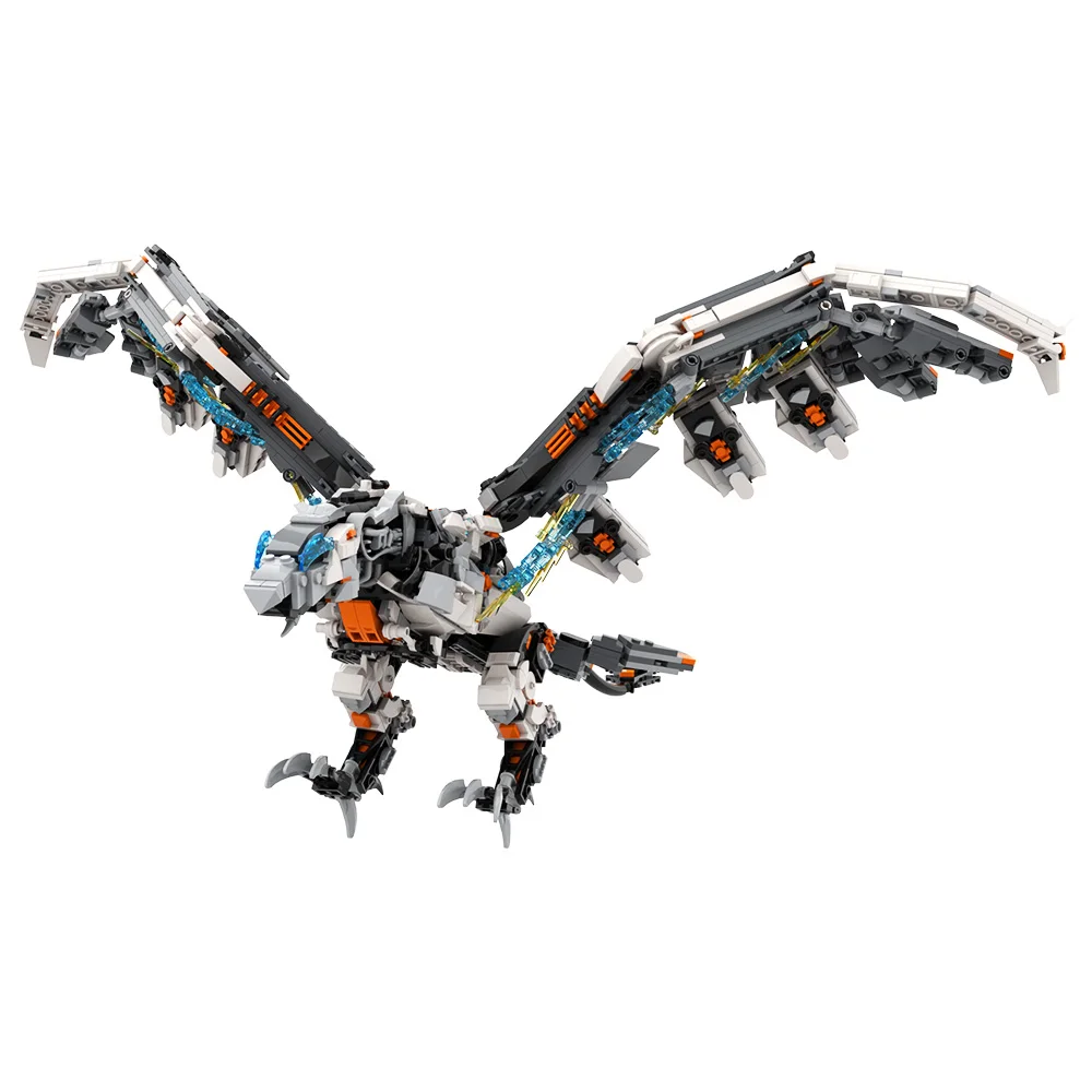 Gobricks MOC لعبة الأفق الدوار اللبنات نموذج العاصفة الطيور الوحش الطوب لتقوم بها بنفسك تجميعها لعبة للأطفال هدية