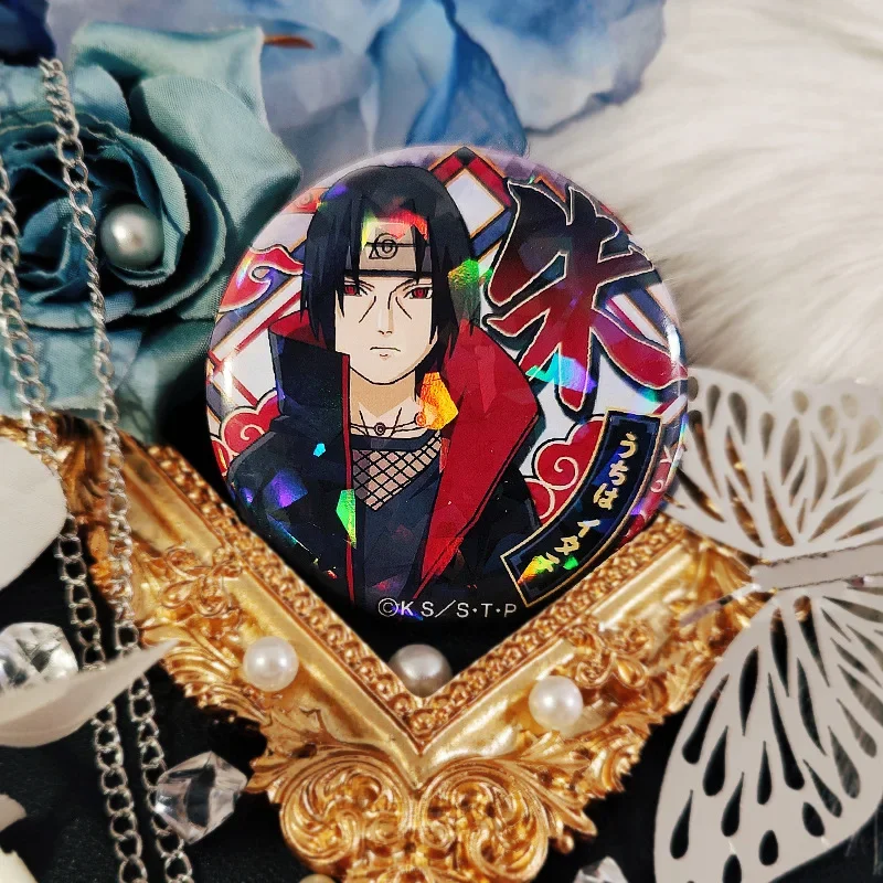 Anime Naruto Sakura Brooches Accessories for Kids Lapel Badge Clothing Decoration Fashion Jewelry Animation Peripheral Toys Gift