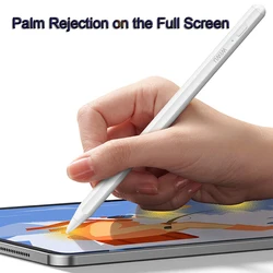 WiWU 2 in 1 Palm Rejection Stylus for iPad Air 6 5 Pro 11 12.9 inch High Sensitivity Universal Touch Pen for Mobile Phone Tablet