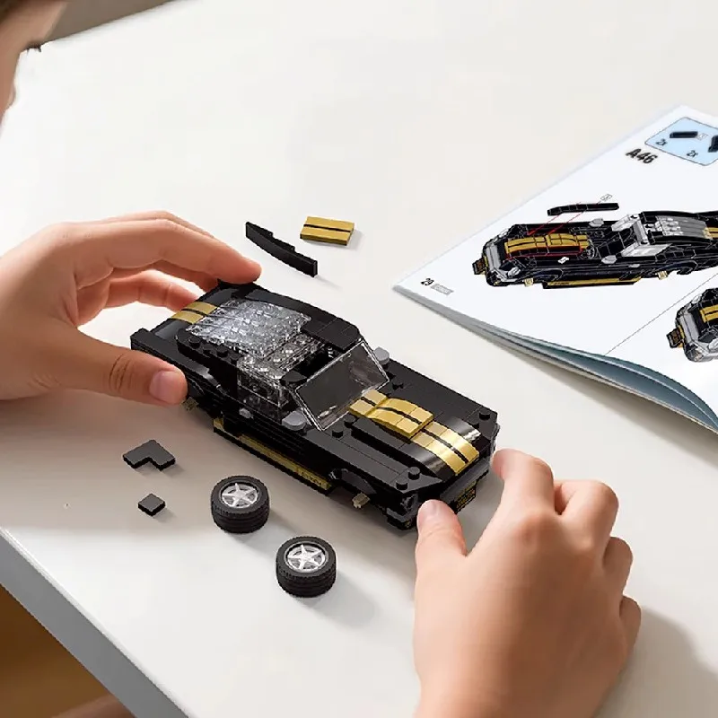 Technische GT350H Supercar 1:24 Sportmodel Autoset, Raceauto's Bouwstenen Kits 285PCS Bouwstenen Baksteen Speelgoed Kindercadeau