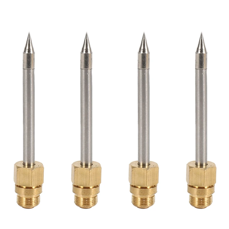 

4X 510 Interface Soldering Iron Tip Mini Portable USB Soldering Iron Tip Welding Rework Accessories, Pointed