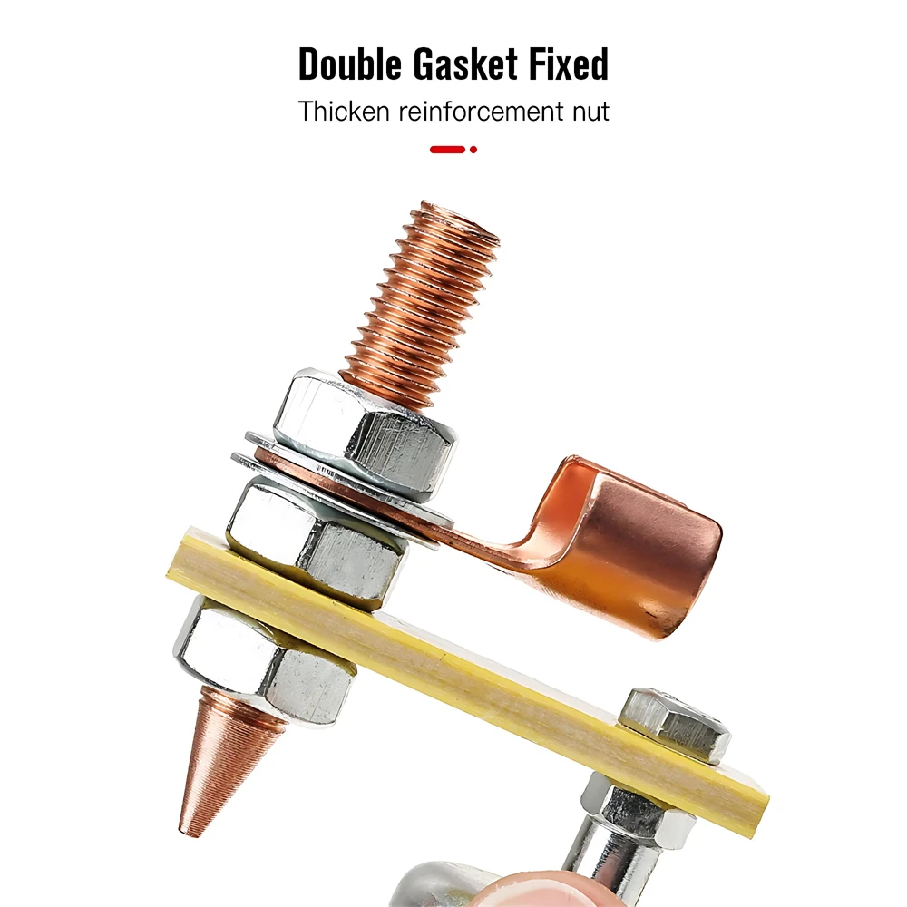 Cabezal magnético de soldadura, abrazadera de tierra fija, Individual/doble, fuerte, soporte para soldadura eléctrica
