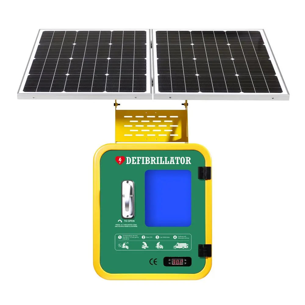 WAP M3P-Solar Defibrillator Medical Waterproof Storage Box AED Plastic Solar Heating Cabinet
