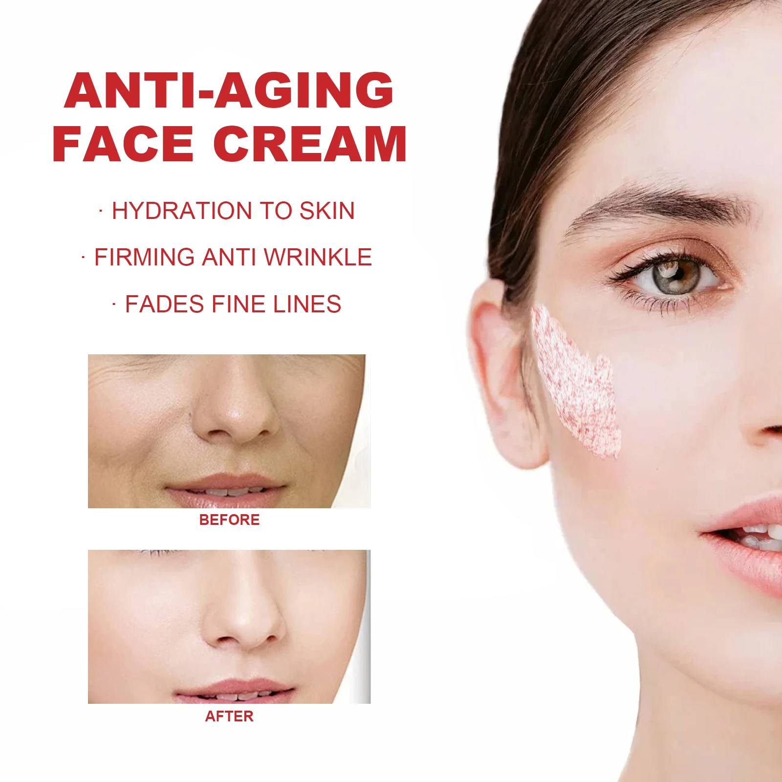 Dragon's Blood Hyaluronic Acid Cream Anti-Aging Face Moisturizer Pore Refining & Skin Repair Brightening Cream for Skin Care