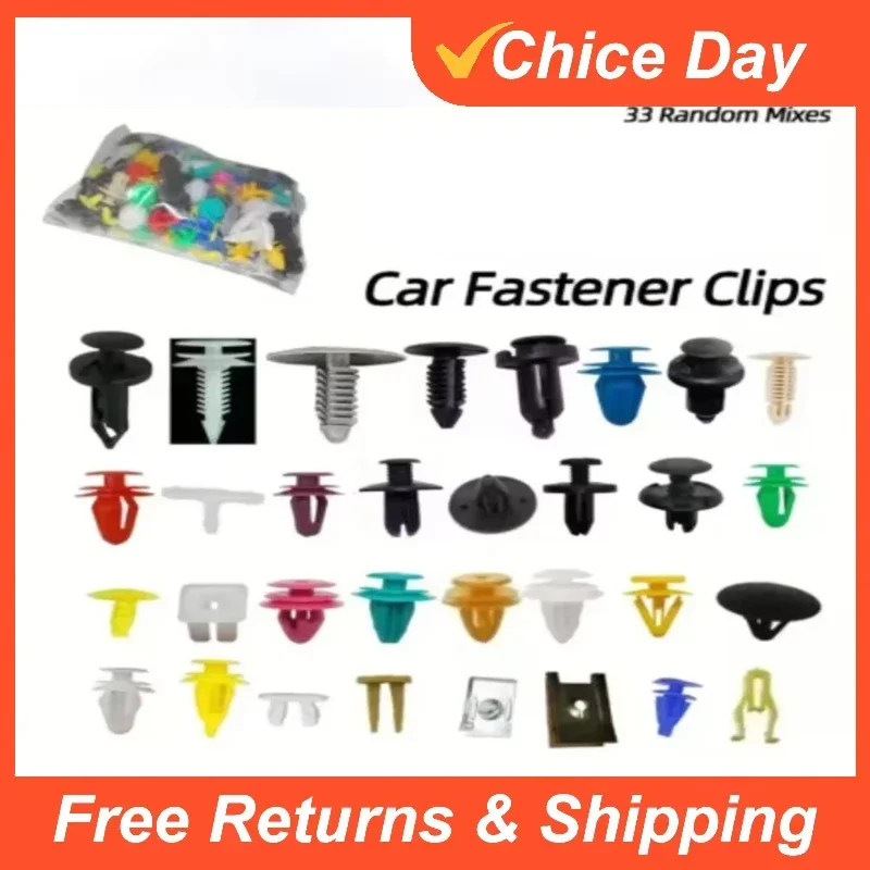 30 Kinds Universal Mixed Auto Fastener Car Bumper Clips Retainer Car Fastener Rivet Door Panel Liner for All Car Amagi