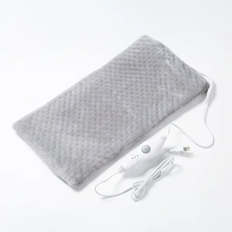 Electric Blankets Portable Massaging Heating Pad Flannel Rectangular Vibrating Heat Pad For Office Home Heating Pad 30.5x61cm