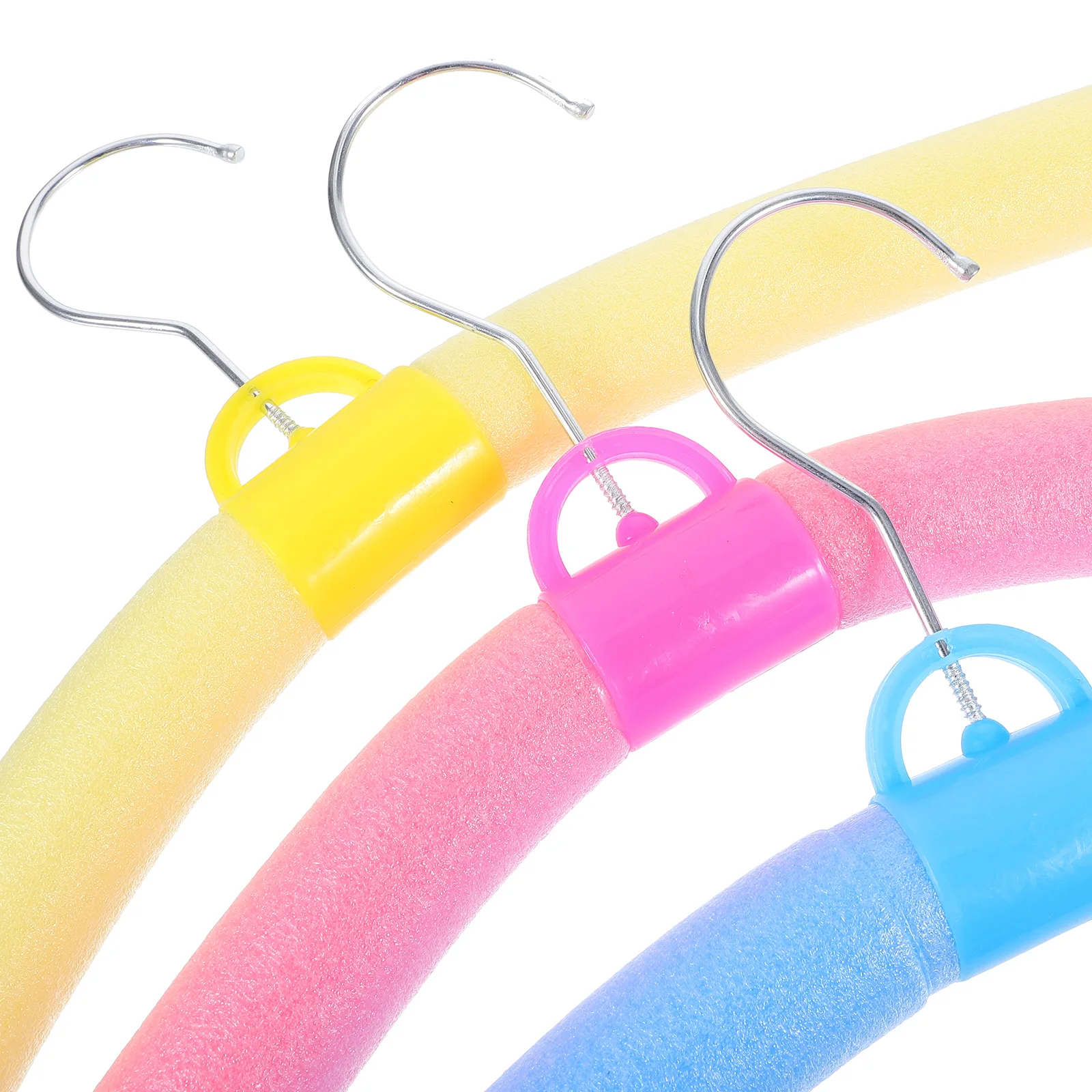 

10pcs Foam Hangers Non Slip Heavy Duty Plastic Clothes Hanger Closet Storage Youth Adult Colorful Mix Clothing Store