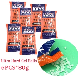 6PCS*80g  Ultra Hard Gel Balls V2.5 toy gun hunting Gun Accessories outdoor tactical grip Scrub ball