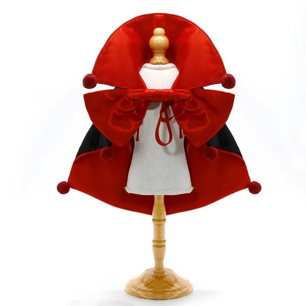 

Stand-collar Halloween Pet Costume Adjustable Comfortable Dogs Knight Cape Soft Fabric Easy To Wear Cat Cosplay Cloak
