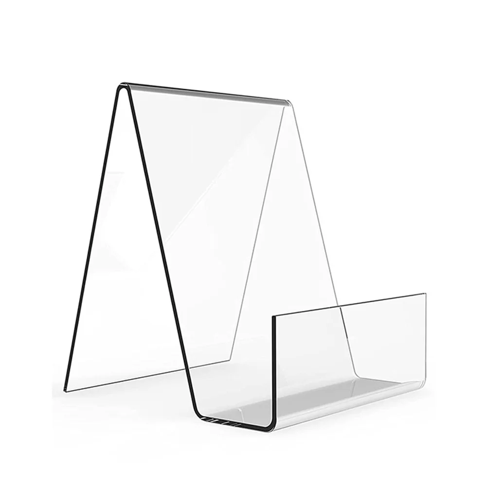 Books Brochures Display Stand Transparent Bracket School Store Office High Quality Acrylic Triangular Structure