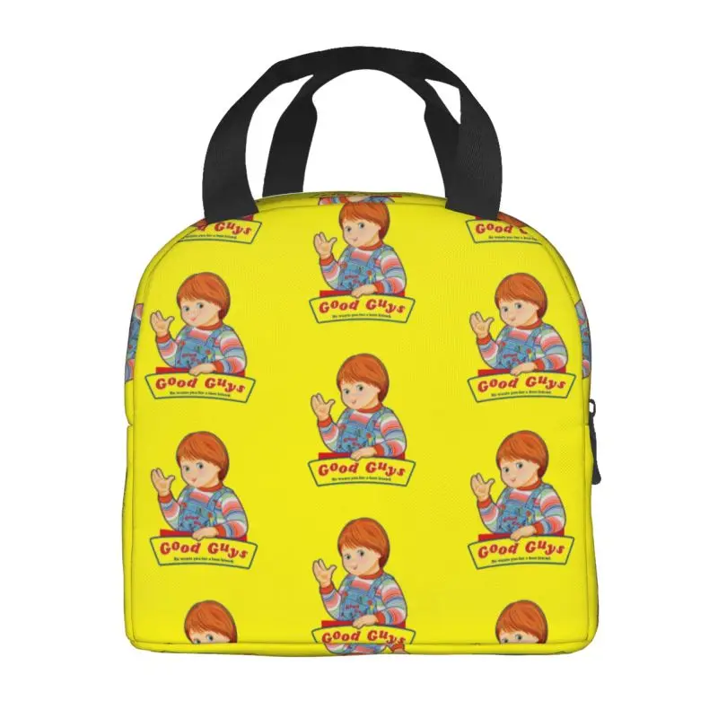 Good Guys Child's Play Insulated Lunch Bags for Work School Chucky Doll Waterproof Cooler Thermal Bento Box Women Kids