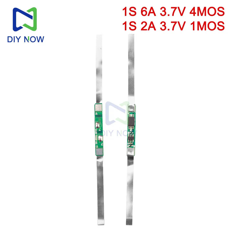 1S 6A 3.7V 4MOSLithium Battery Charger/Discharger Protection Board MOS Tube Equalizer Module Battery Management System BMS Board