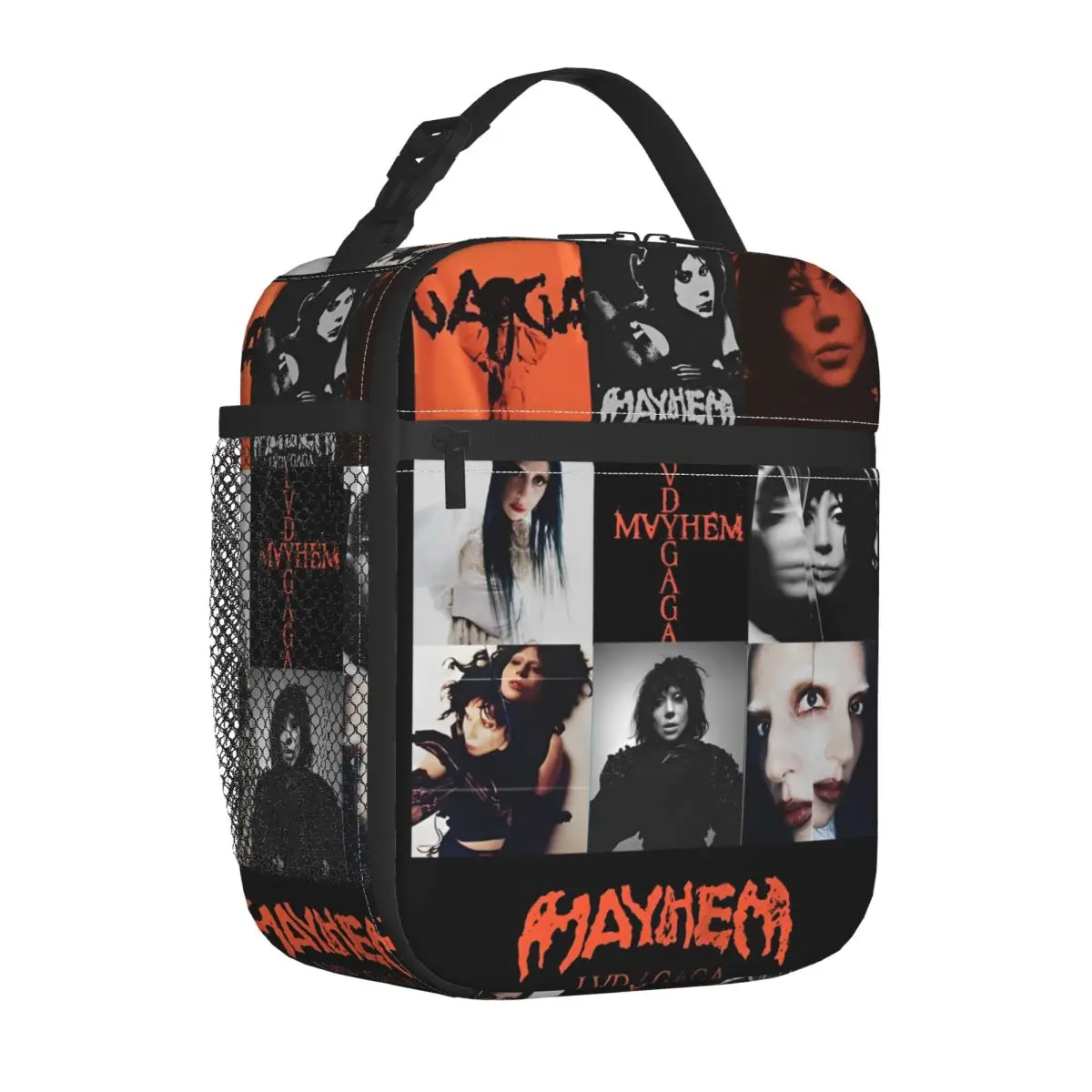 Lady Gaga Mayhem Insulated Lunch Bag Portable Meal Container Thermal Bag Tote Lunch Box Office Travel Food Storage Bags