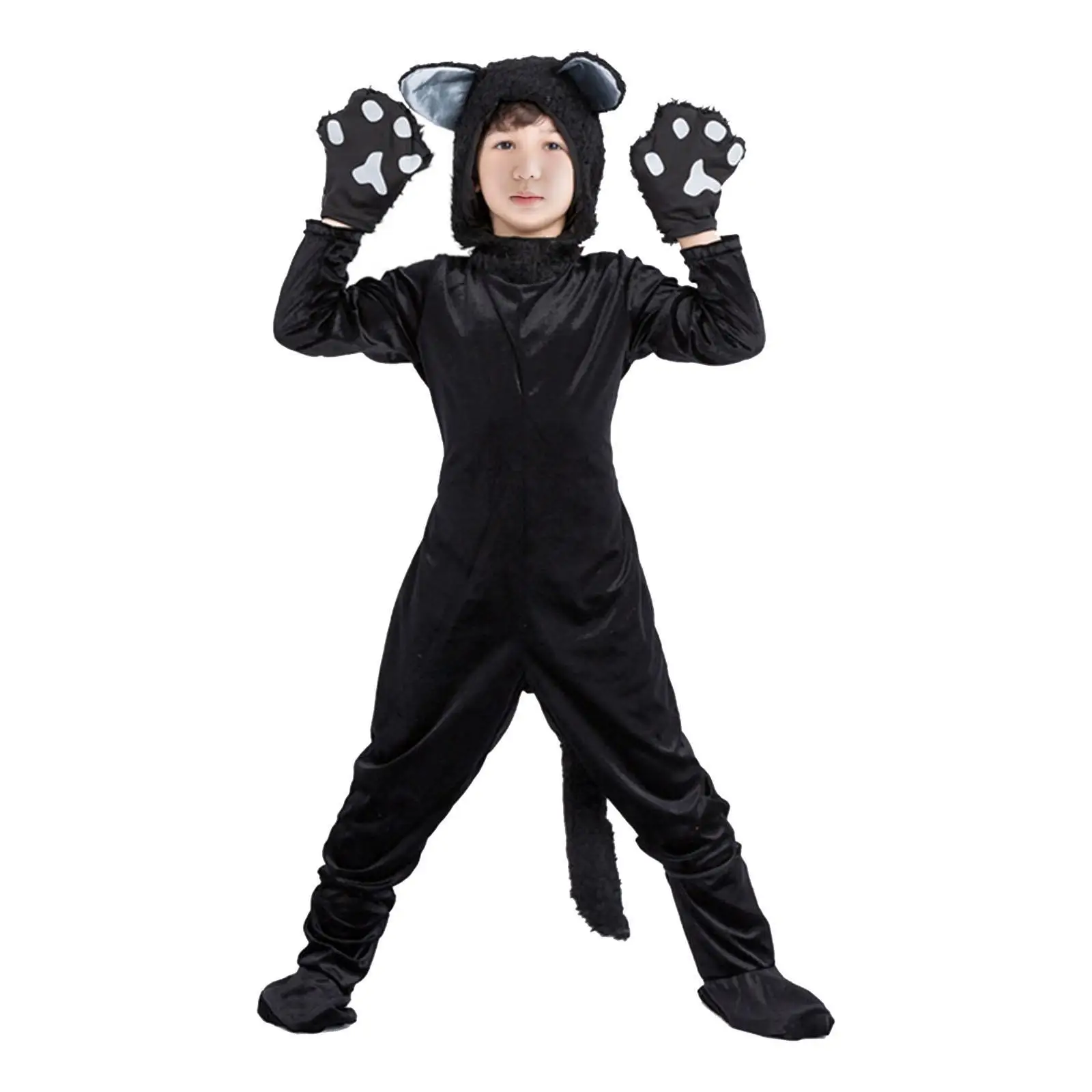 Kids Halloween Costume Cosplay Lightweight Kitten Outfit for Party, Supplies