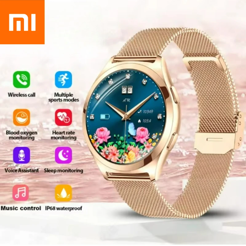 

Xiaomi Smart Watch Woman AMOLED HDScreen Custom Dial Fashion Ladies Smartwatch Always Show Time Bluetooth Call Wristwatch