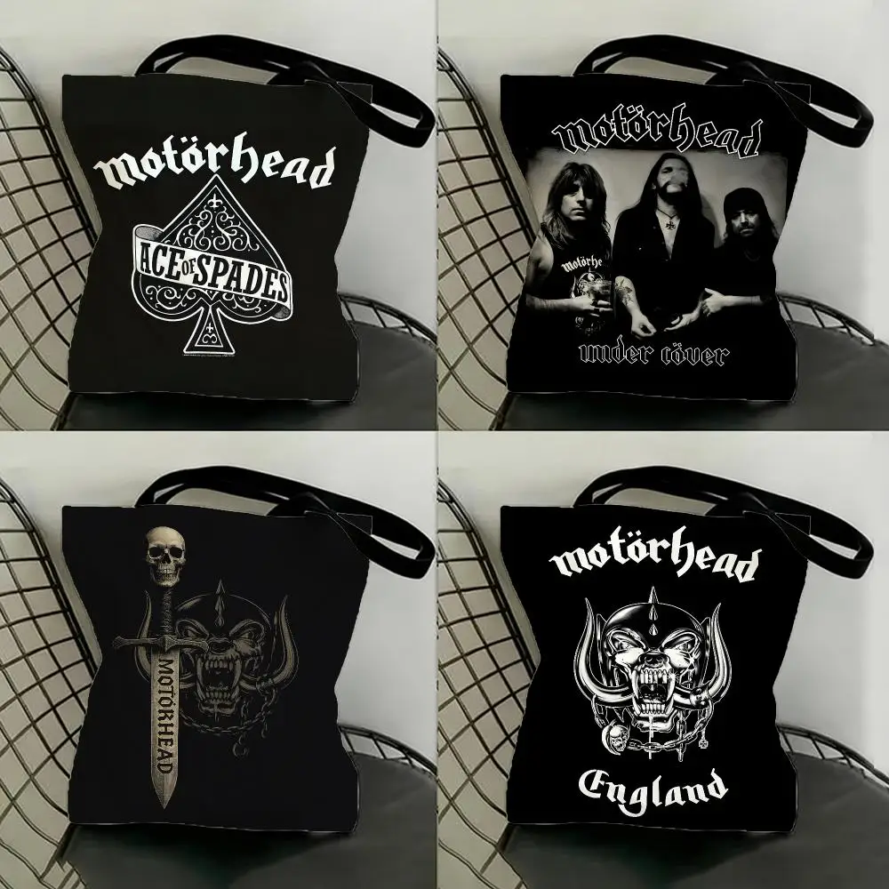 Band Music Motorhead Storage Bags Shopping Bags Series Print Bags Lightweight Shoulder Bag For Daily Use