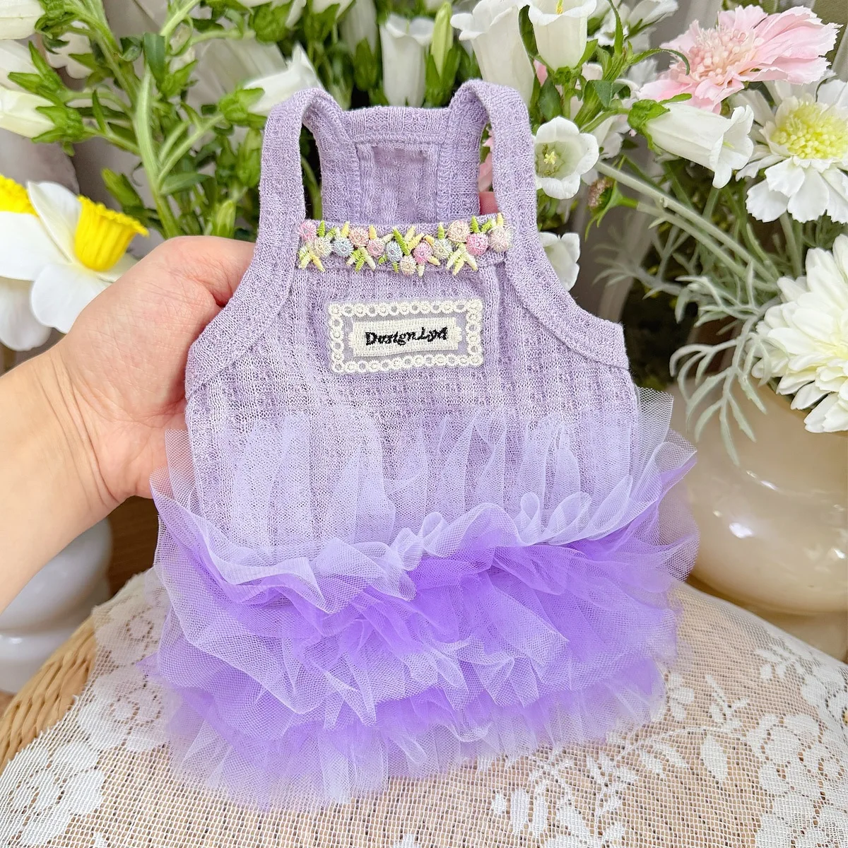 Adorable Pet Princess Dress: Spring/Summer Fluffy Tulle Skirt for Cats & Small Dogs (Bichon, Teddy, Schnauzer)