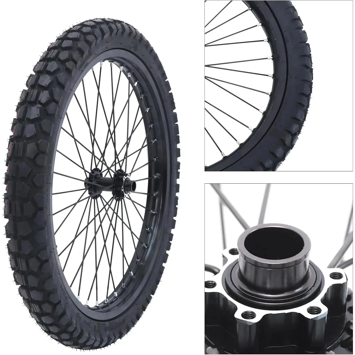 21in Wheel Tires, 48V-72V Front Wheel Hub Motorcycle Tires,E-bike Front Wheel Replacement Tires