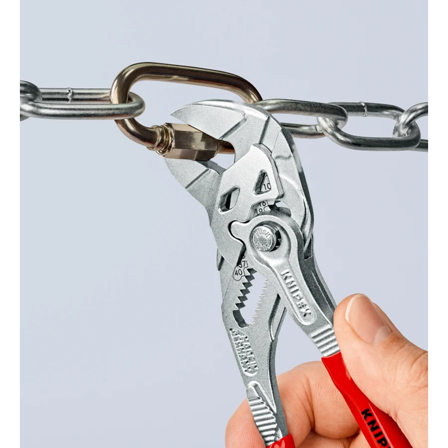 KNIPEX 2 in 1 Pliers Wrench Multi Size Adjustable Water Plumb Plier with Non-slip Handle 8603 Series