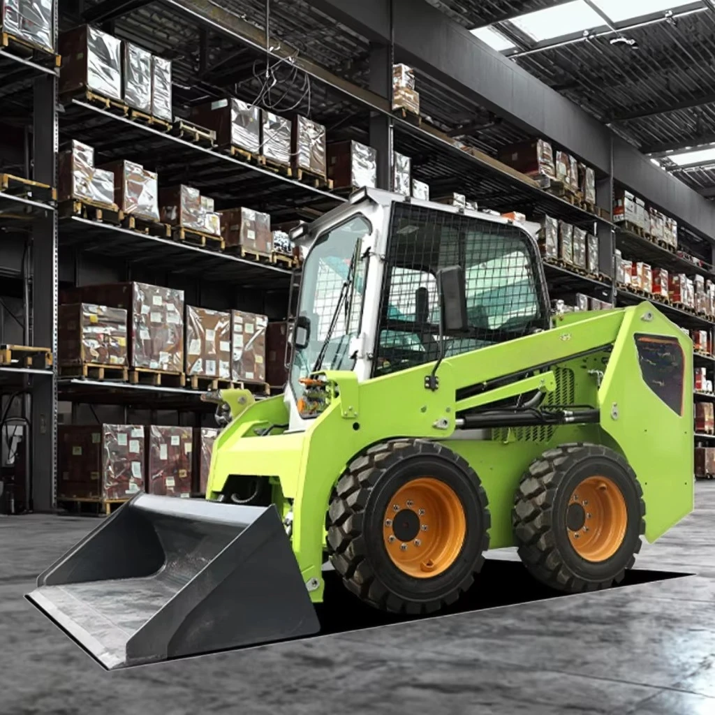 Mini Hydraulic Skid Steer Loader Compact Construction Equipment Front End Loader Material Handling Machine Multi Purpose