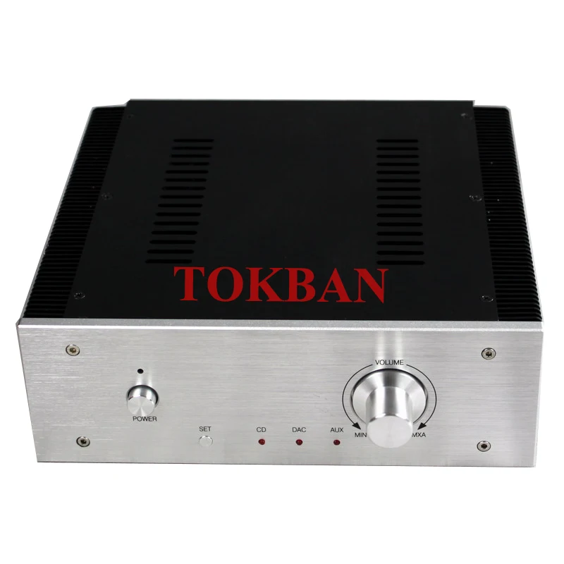 Imagem -03 - Tokban Audio-amp Hifi Preamplifier Case Shell All Alumínio Classe a Amplificador Chassis Faça Você Mesmo Chassis Wa17 270*90*260 Milímetros