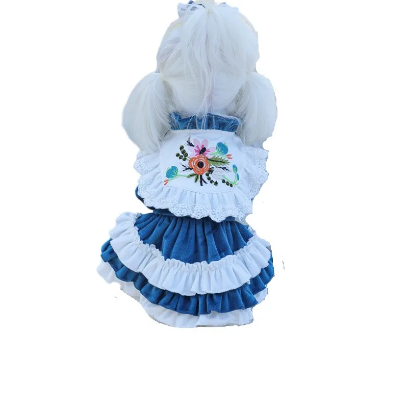 

Winter Dog Dresses Maltese Clothes Cat Puppy Chihuahua Yorkies Clothing Pomeranian Shih Tzu Small Dog Costume Pet Apparel Skirt