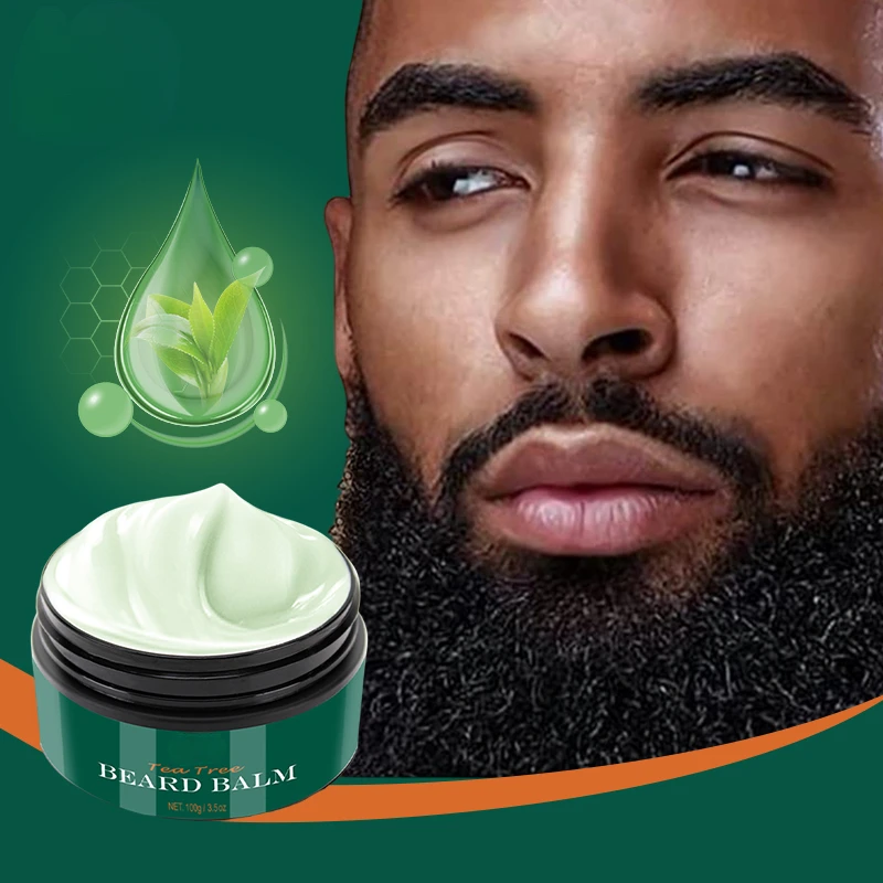 Cream For Men 100% Natural Tea Tree Beard Moisturizing Effect Beard Conditioner Beard Care Styling Cream Oil  100g